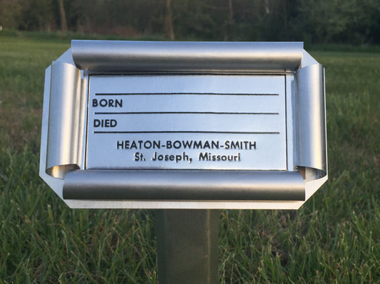 Economical Aluminum Grave Marker