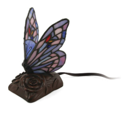 Purple Butterfly Lamp Keepsake