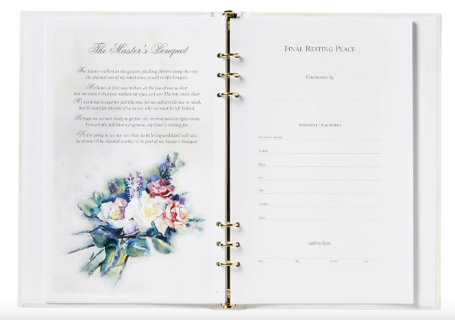Watercolor Bouquet Register Book