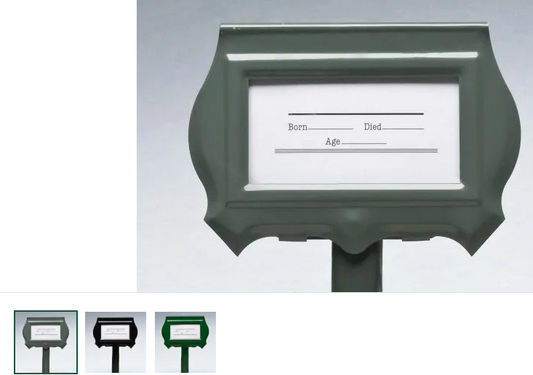 Steel Grave Markers - Flat