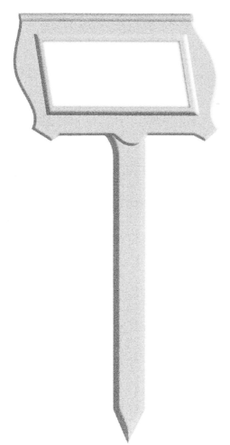 Grave Marker - Tilted Top