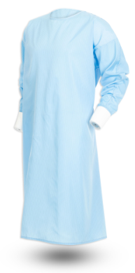 Fluid Resistant & Machine Washable Open Back Gown