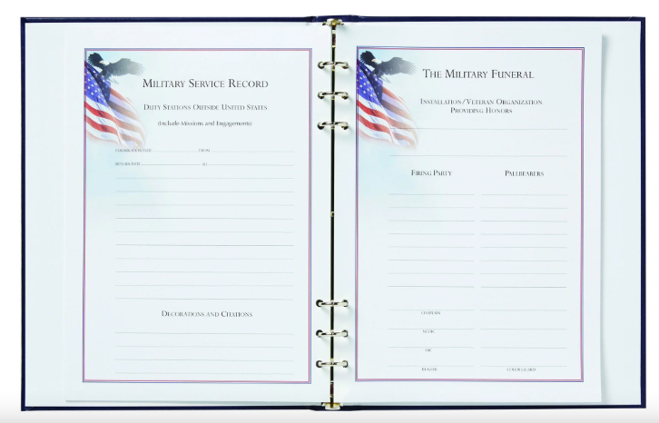 Flag with Eagle Register Book