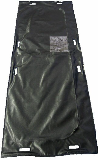 8 Patch Handle Black Pouch