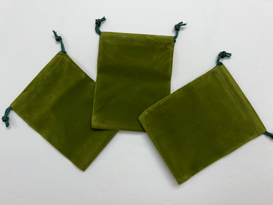Moss Green Velvet Bag