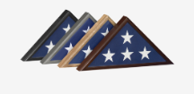Wood Veteran Flag Case