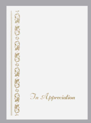 "Your Kind Thoughts" Verse Acknowledgment Card