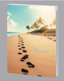 Beach Footprints Register Book