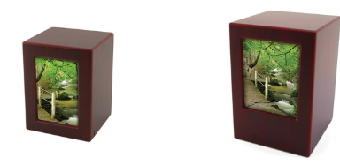 Wood Photo Urn