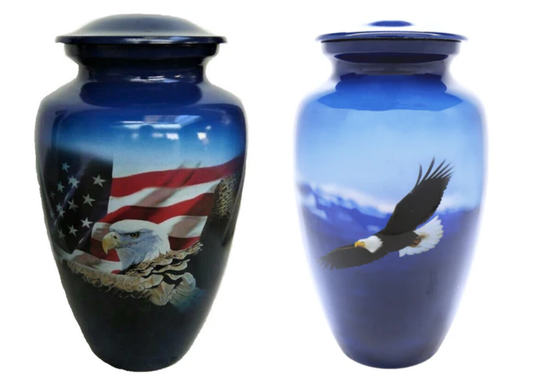 Soaring Eagle and Flag Urn