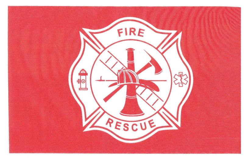 Fire Rescue Procession Flags