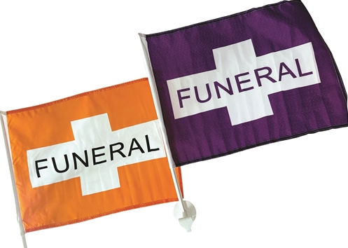 White Window Staff & Flag Combo