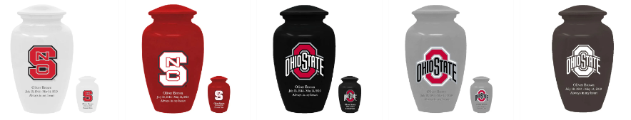 NCAA Fullsize & Keepsake Urns