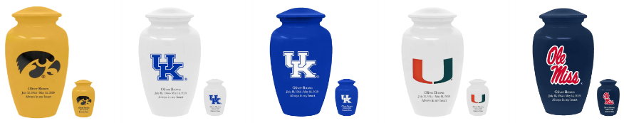 NCAA Fullsize & Keepsake Urns