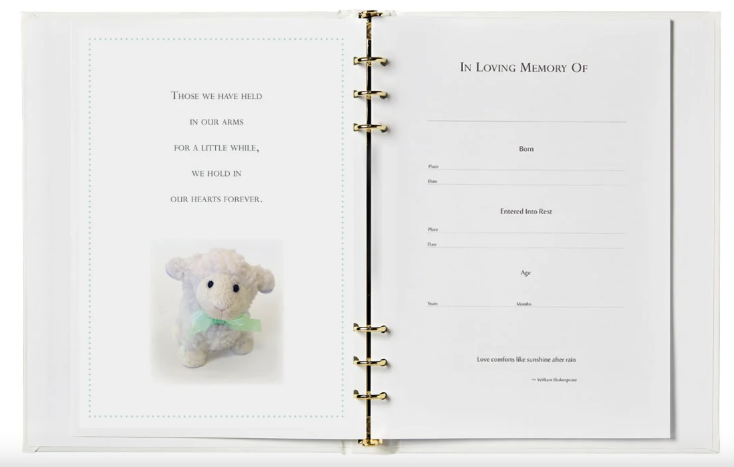 Little Lamb Register Book