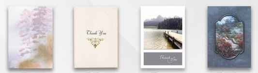 Color Scene Acknowledgement Cards