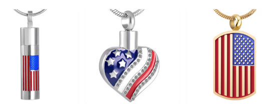 American Flag Pendants