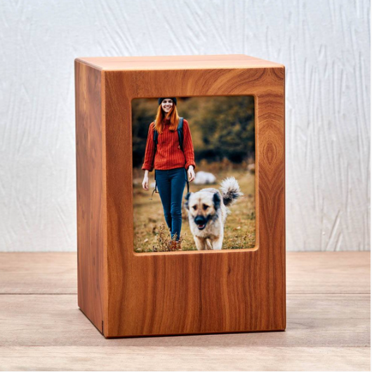 Wood Photo Urn
