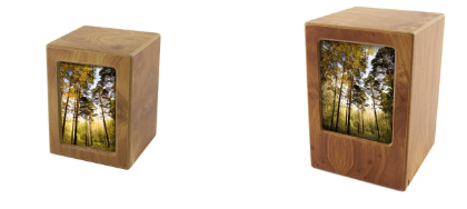 Wood Photo Urn