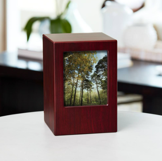 Wood Photo Urn