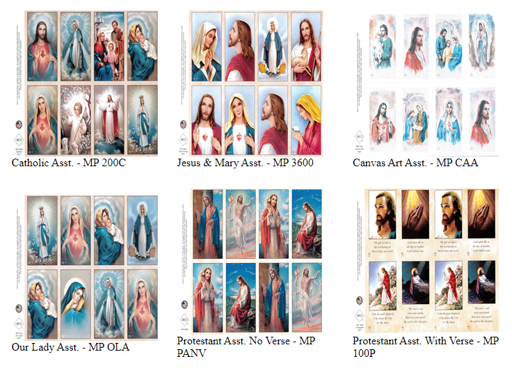 Religious Prayer Cards