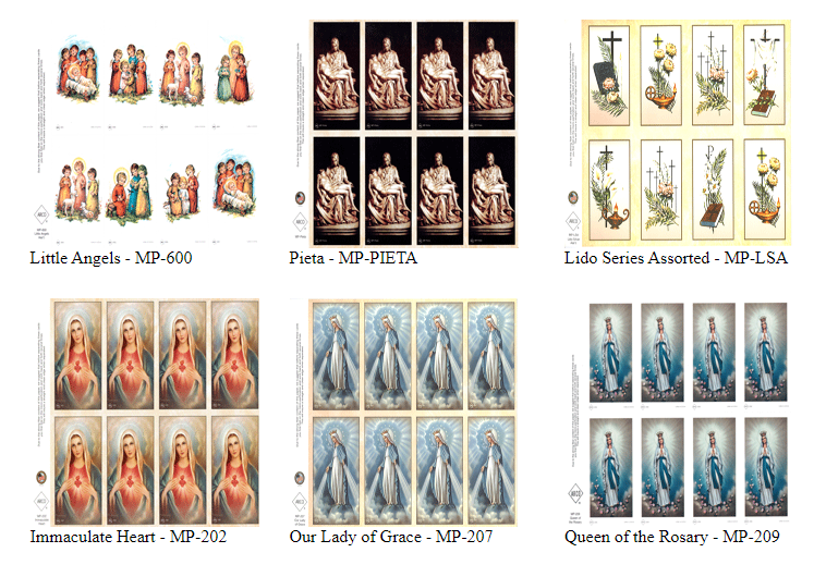 Religious Prayer Cards