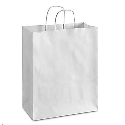 White Kraft Shopping Bag