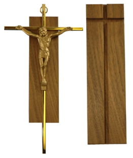 Walnut Crucifix Holder