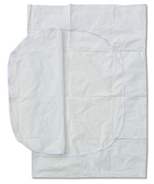 White Pouch - 7 mil White Zipper