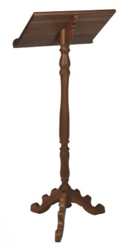 Walnut Finish Wood Lectern